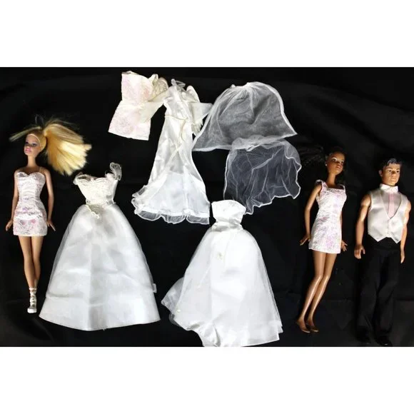 barbie bridesmaid dresses Gray Wrap Satin Dress With Flutter Sleeves – Désir Couture main image 1